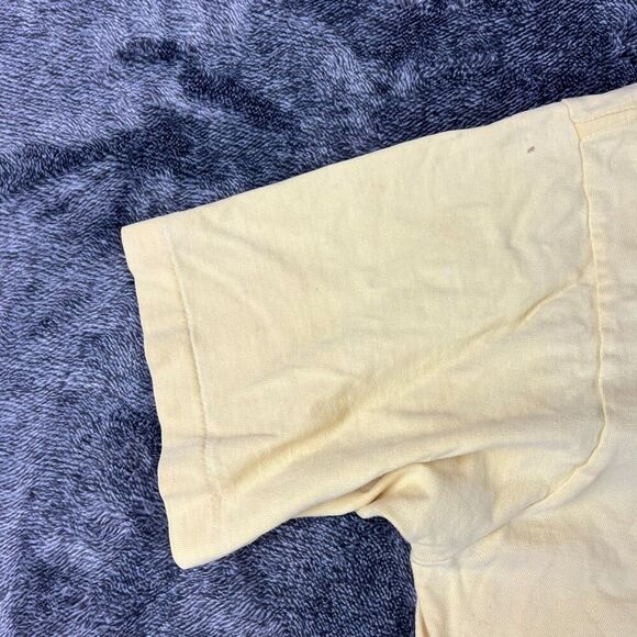 Vtg Hobie 1989 Single Stitch T-Shirt Cycling Surf Men's XL Made In USA Yellow - Picture 12 of 16